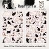 Yuxian Purring Cat Stickers: Cute & Versatile for Journals, Water Bottles, Phones, and DIY Collages