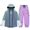 Unisex Winter Ski Suit: Windproof, Water-Repellent Jacket and Pants for Outdoor Snowboarding and Skiing.