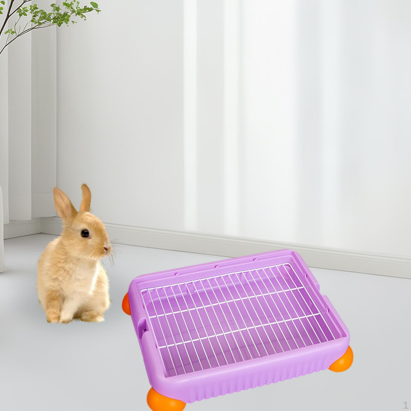 

Туалет для домашних животных для углового использования, туалет для мелких животных purple_S