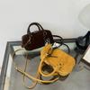 Solid Color Velvet Satchels Zipper Shoulder Bag Fashi Soft Trend Commuter Handbag 2026 High Quality Versatile Crossbody Bags