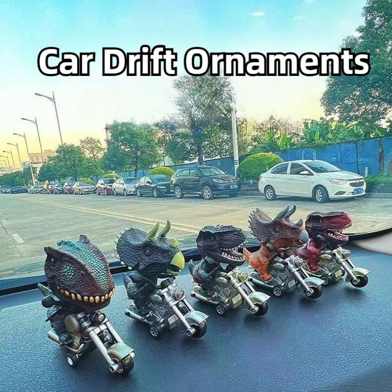 Car Drift Ornament Tyrannosaurus Rex Triangle Dragon Drift Decoration Car Dashboard Decor Car Creative Ornament Christmas Gift