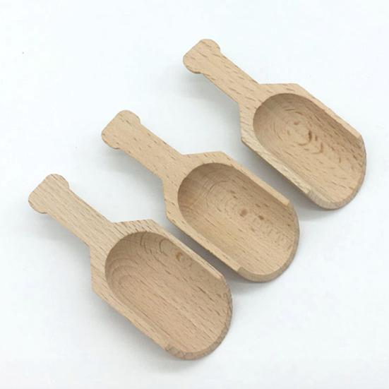 Holzlöffel Holz Umweltfreundlich Wiederverwendbar Klein Badesalzlöffel Zubehör für Zuhause