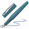 Schneider Fountain Pen TOMO M Medium Nib 1 Dual Use Cartridge/Converter (Deep Sea, Blue)