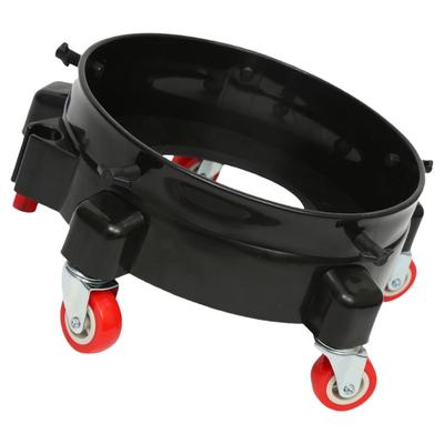 Rolling Bucket Holder with Wheels Easy Maneuverability & Tool Storage Mobile Car Wash Bucket with Wheels for Car Wash
