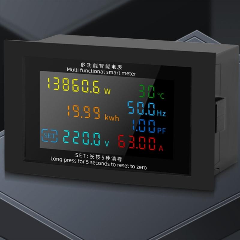High Accuracy Digital Power Monitors with Clear LED Display Voltage Current Power Electric Energy Monitors