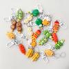Funny Barbecue Keychain Creative Simulation Food Keyring Mini Meat Skewer Model Pendant Bag Hanging Ornament Gifts