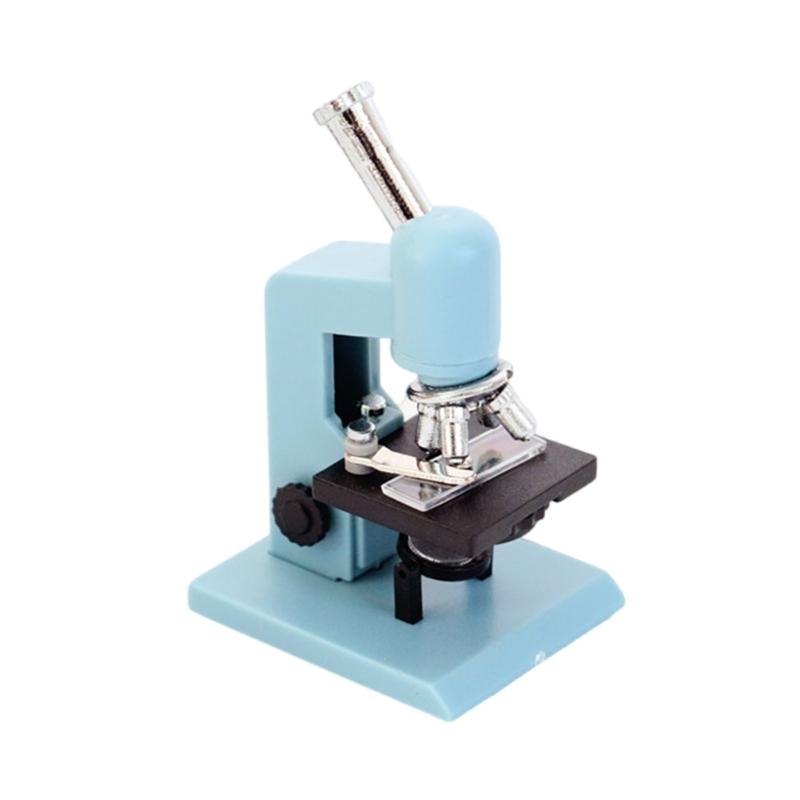 

Dollhouses Microscope Miniature Microscope Model Inspiring Curiosity for Little Scientist Gift White/Blue світло-синій колір