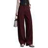 Spring New Arrival High-Waisted Wide-Leg Drapey Slimming Pants - Floor-Length Casual Straight-Leg Trousers