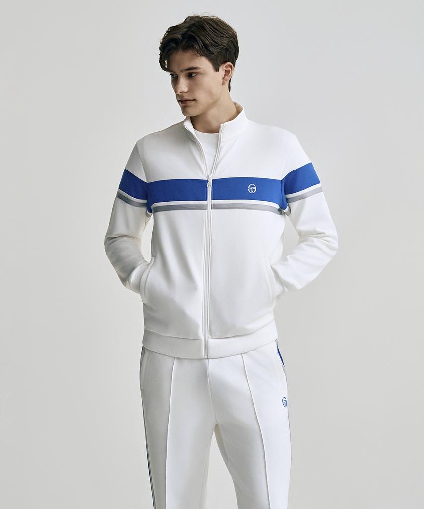 Chaqueta de chándal Sergio Tacchini M Goat Damarind Colorblock (Blanco)