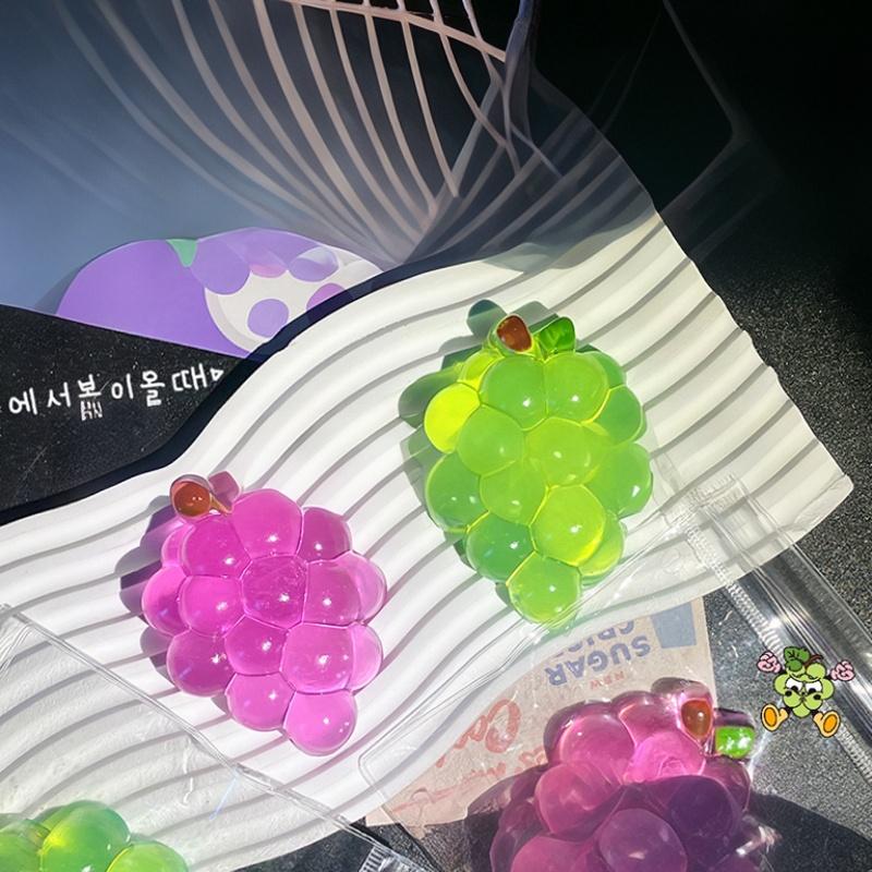 Squishy Fruit Grapes Sensory Fidget Toys Stress Relief Squeeze Toy Hand Toy Anti-Anxiety Fruit Slow Rising Squeeze Toys Sensory