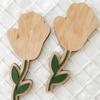 Fun Activity Hand Painted Mother's Day Plaque Ornament Mom Gifts DIY Handprint Sign Decoration Flower Table Decor Shower Gift