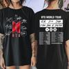 2026 New BTS Arirang World Tour Graphic T-shirt Y2K Men Women Gothic Cotton Oversized T-shirts Oversized Cut for Unrestricted Comfy Wear