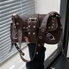 American Style Rivet Shoulder Bag Punk Style Underarm Bag Fashion Y2K Armpit Bag  Party