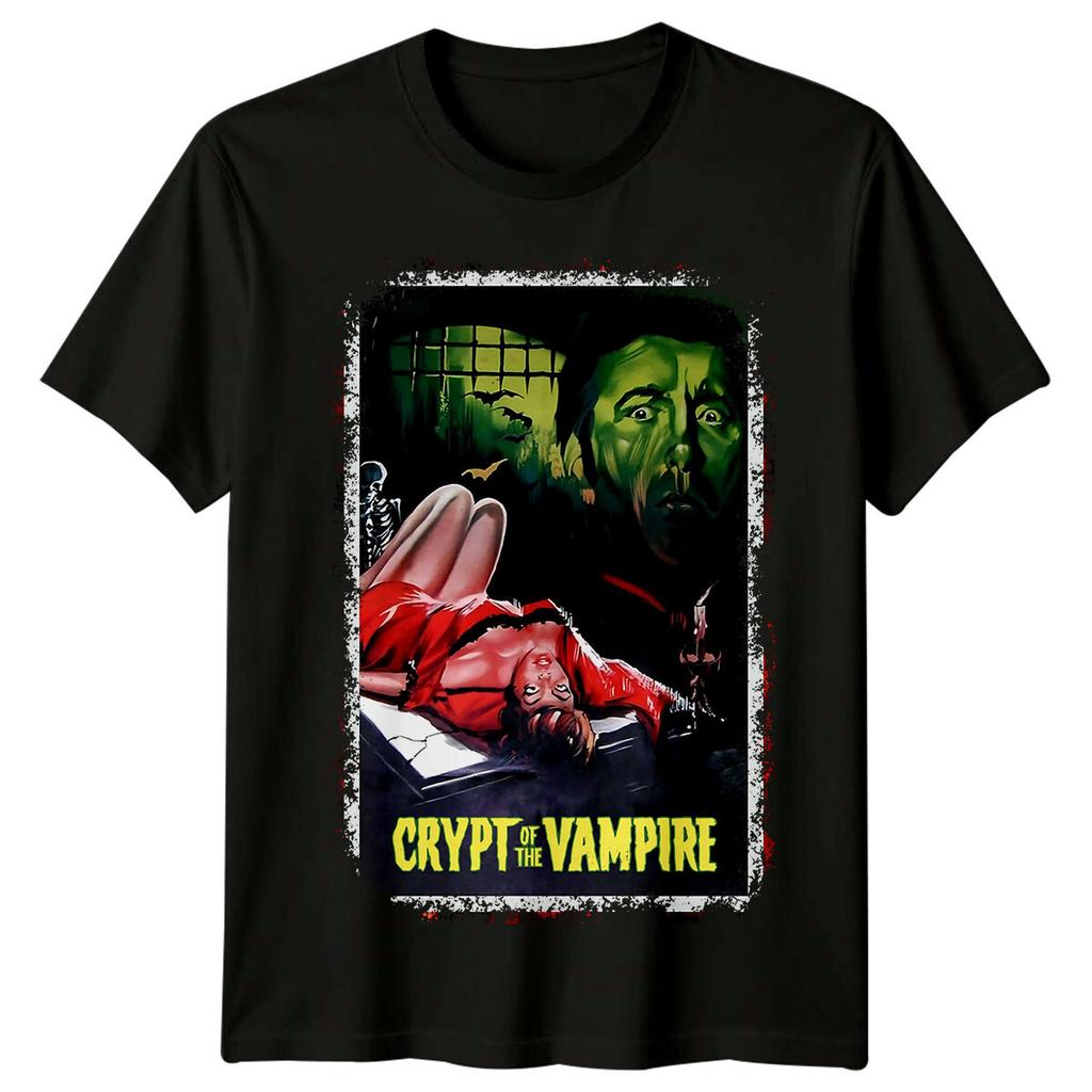Crypte du Vampire (1964) T-shirt Rétro Unisexe Inspiré d'une Affiche de Film