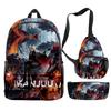 Classic Peculiar Novelty Cool Azur Lane Game 3D Print 3pcs/Set pupil School Bags Travel Laptop Backpack Chest Bag Pencil Case
