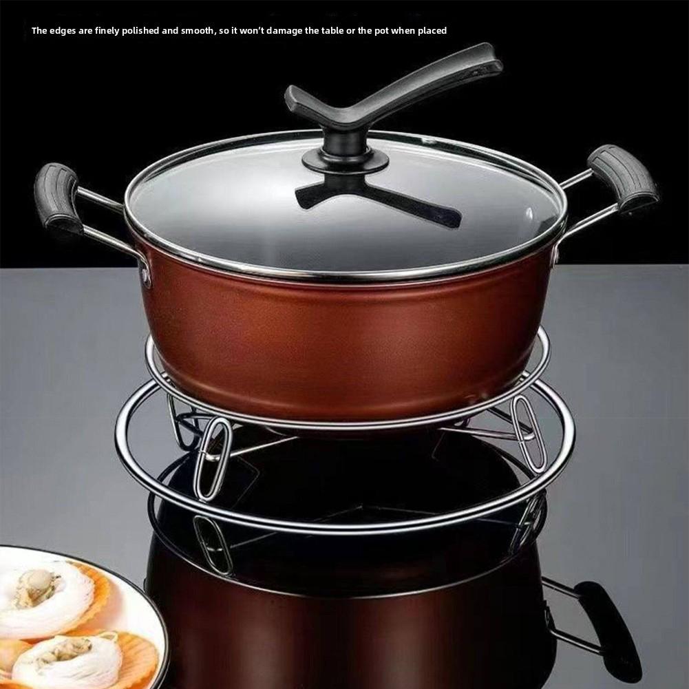 Round Hot Pan Rack-Steamer Stainless Steel Stackable Cooking Rack Pans Equipment Kitchen Baking Cooking Accessories