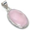 Natural Pink Opal Gemstone Handmade 925 Solid Sterling Silver Pendant 1.75" w3T17