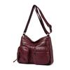 Vintage Shoulder Bag Multi-zipper Mother Bag