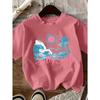 Summer Vacation Style Graphic Printed Short-sleeved T-shirt, Round Neck Casual Top,