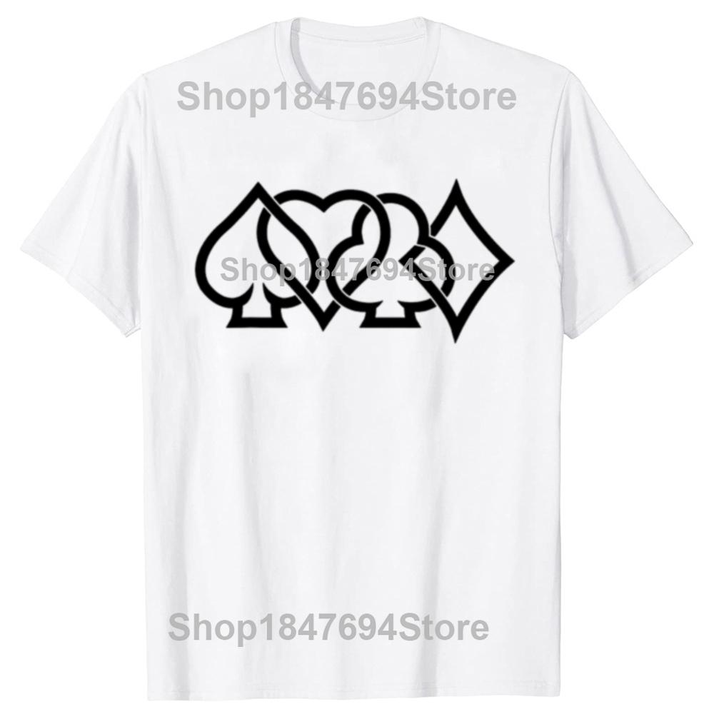 Funny Poker Player Graphic 100% Cotton T-shirts Men Women Fashion Casual Tshirt Loose Oversized Streetwear Hold'Em Poker T Shirt