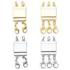 DIY Jewelry Gold Color Layering Magnetic  Clasp Magnetic  Connector Multi Strands Clasps for Layered Bracelet