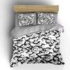 Dense Black And White Pandas Bedding Set For Kids Luxury Gift 3Pcs Digital Print Comforter Set Soft Comfortable Breathable