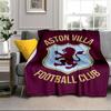 Football Club Emblem Lion Blanket Flannel Blanket for Bed, Sofa, Camping, Hiking, Picnic Essentials, Gift for Family Fan Gifts