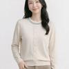 Navava Daily Button Point Round Neck Long Sleeve Knit Tee Nk3602