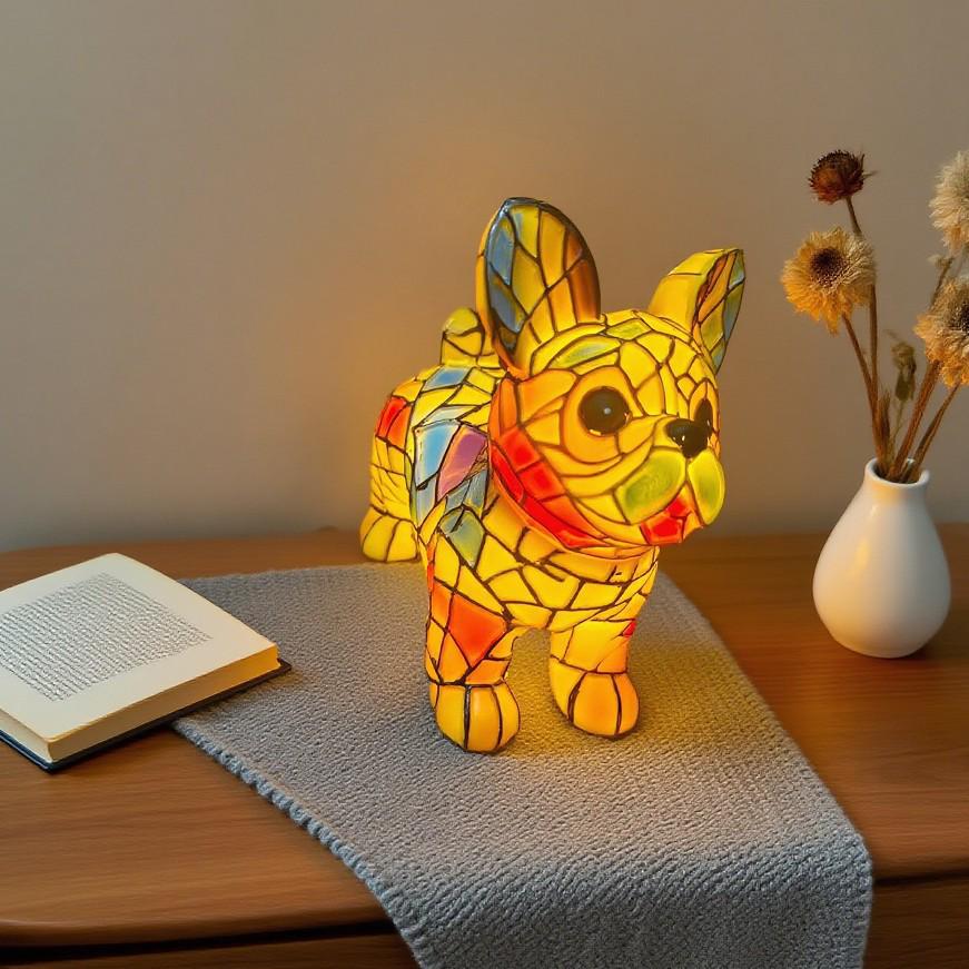 Iridescent Dog USB Night Light - Atmospheric Desktop Ornament