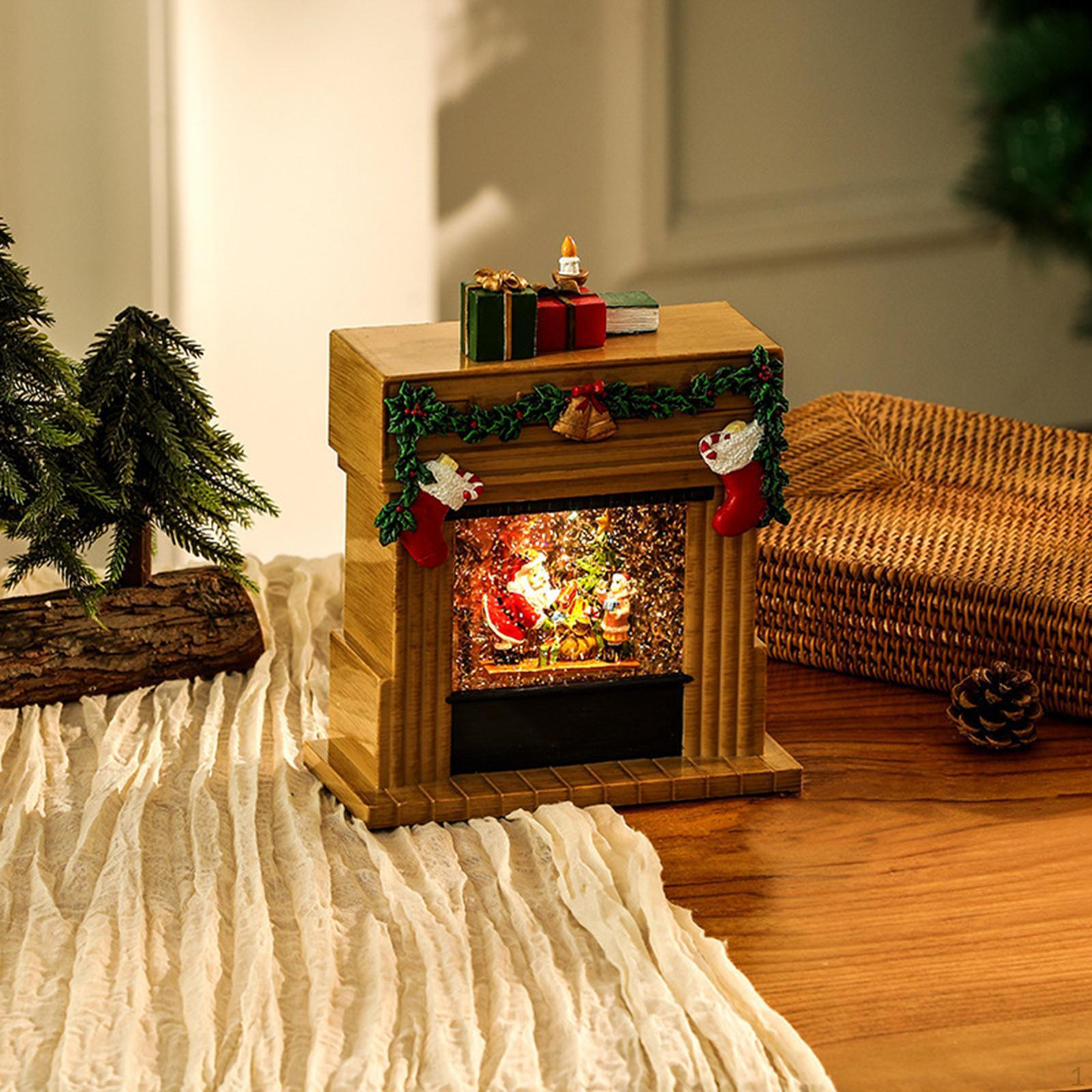 

Рождественская музыкальная настольная статуэтка в виде снежного шара с завихрением wooden man