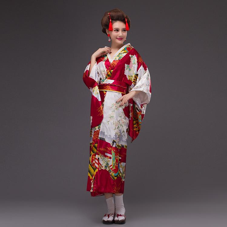 Japanese Yukata Japanese Kimono Women's Traditional Formal Attire Cosplay Photography Anime Performance Stage Costumes