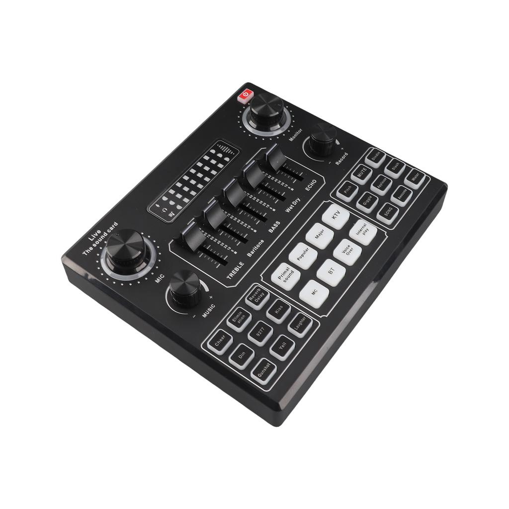 V9 Live Soundkarte BT Begleitung Audio-Mischer mit Soundeffekten Übertragung Aufnahme Netzwerk Gesang auf Telefonen
