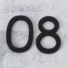 6Inch Stereoscopic House Number Modern Black Acrylic House Letters Mailbox Decor Garden Door Numbers Address Plaque With Nail