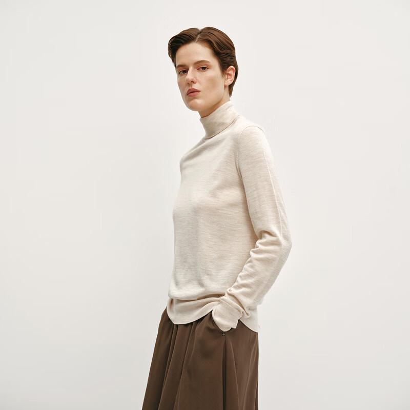 OVV Women s Machine Washable Wool Turtleneck Knit Sweater S