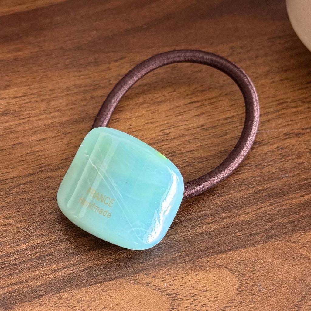 Korean Style Autumn/Winter Elegant Milk Tea Hair Tie - Traceless Acetate Rubber Band Ponytail Holder