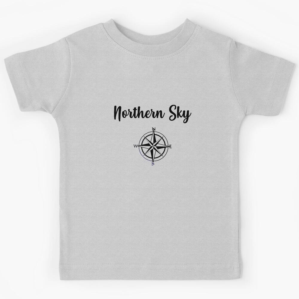 northern sky black Kids T-Shirt 100