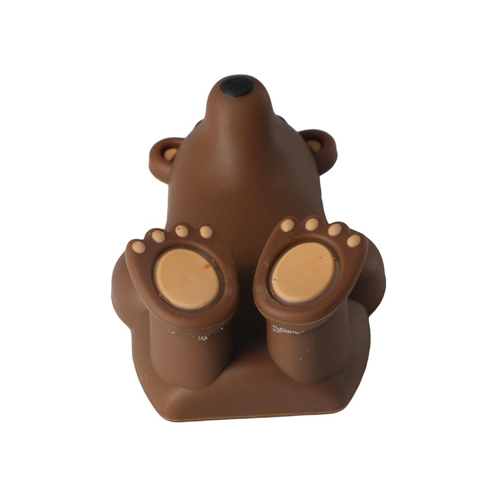 Suport pentru periuță de dinți pentru urs polar din PVC, suport pentru periuță de dinți cu ventuză, baie creativă