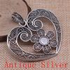 Big Heart Shaped Charms Pendant For Bracelet Necklace Jewelry Making Craft Findings