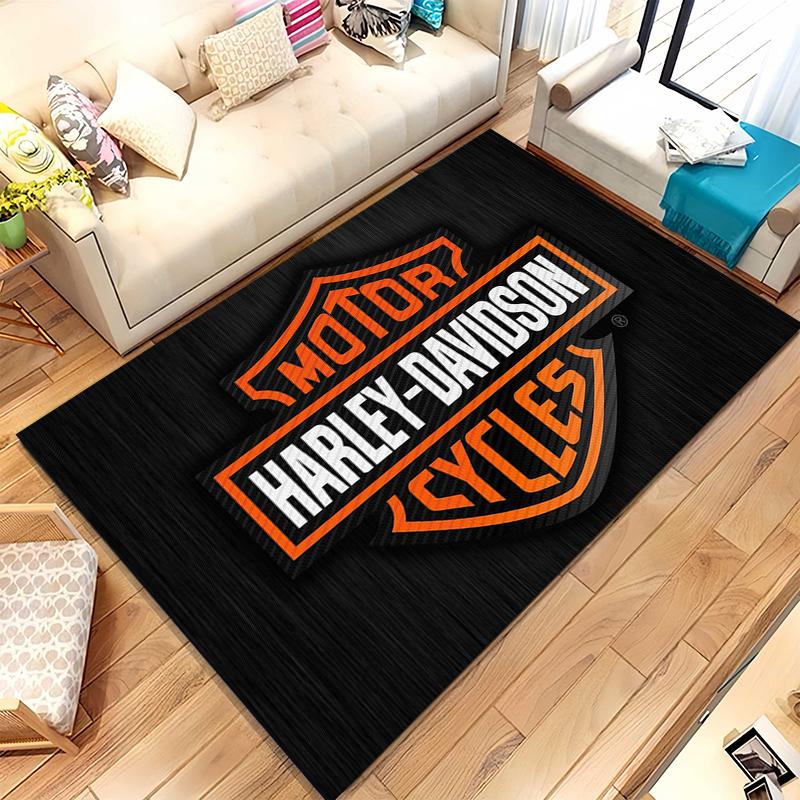 

Retro H-Harleys Racing Moto Living Room Non-Slip Area Rug Soft Carpet for Bedroom Kids Playroom Sofa,Home Decor Doormat Gift 40x60cm