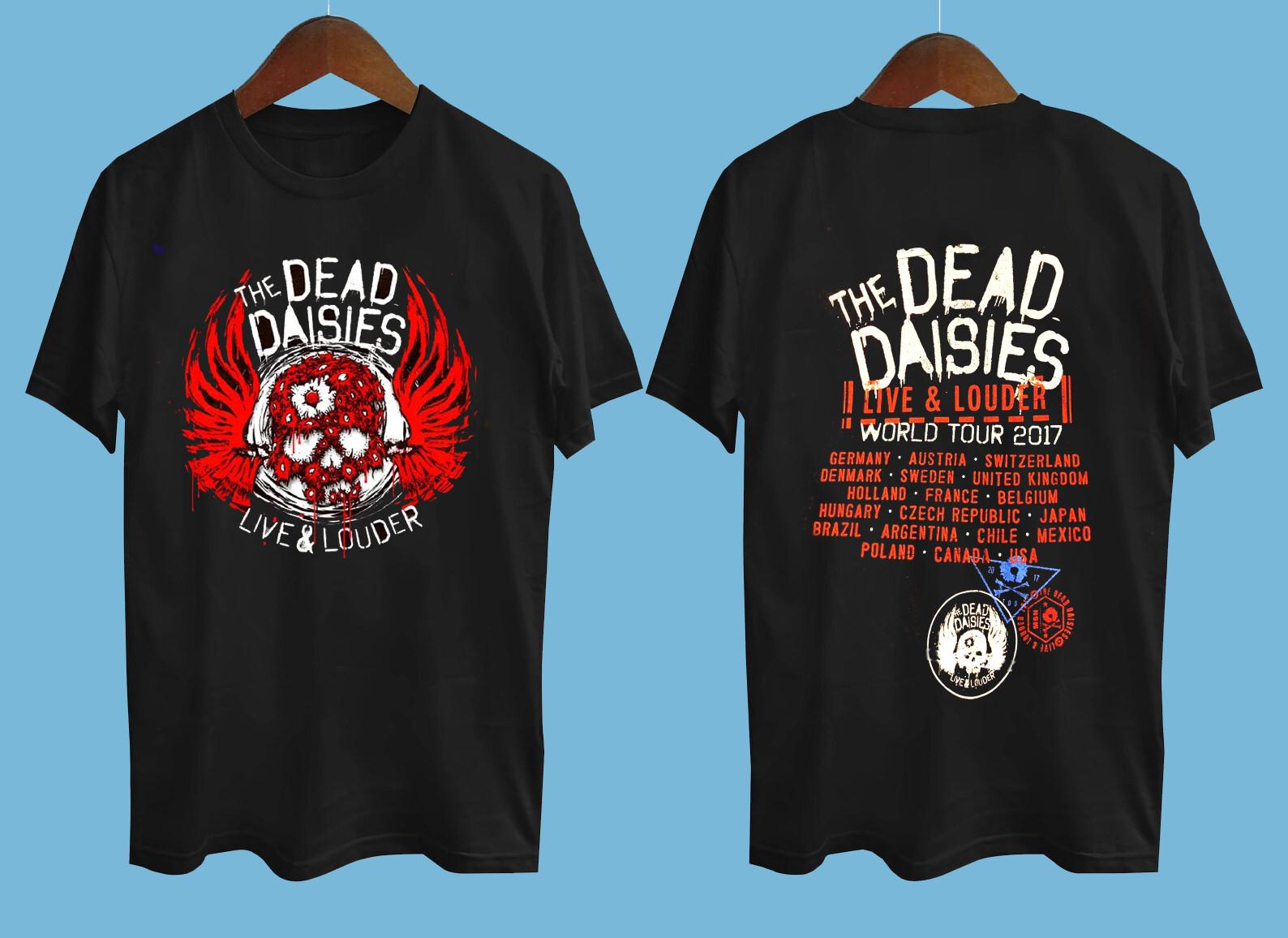 Rare The Dead Daisies Dead Daisies 2017 tour Black All Size shirt XL