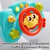 Baby Toy Simulation Steering Wheel Toy Cartoon Crab Toys Baby Simulator Car Early Education Toy With Music Light Vocal Toys Gift