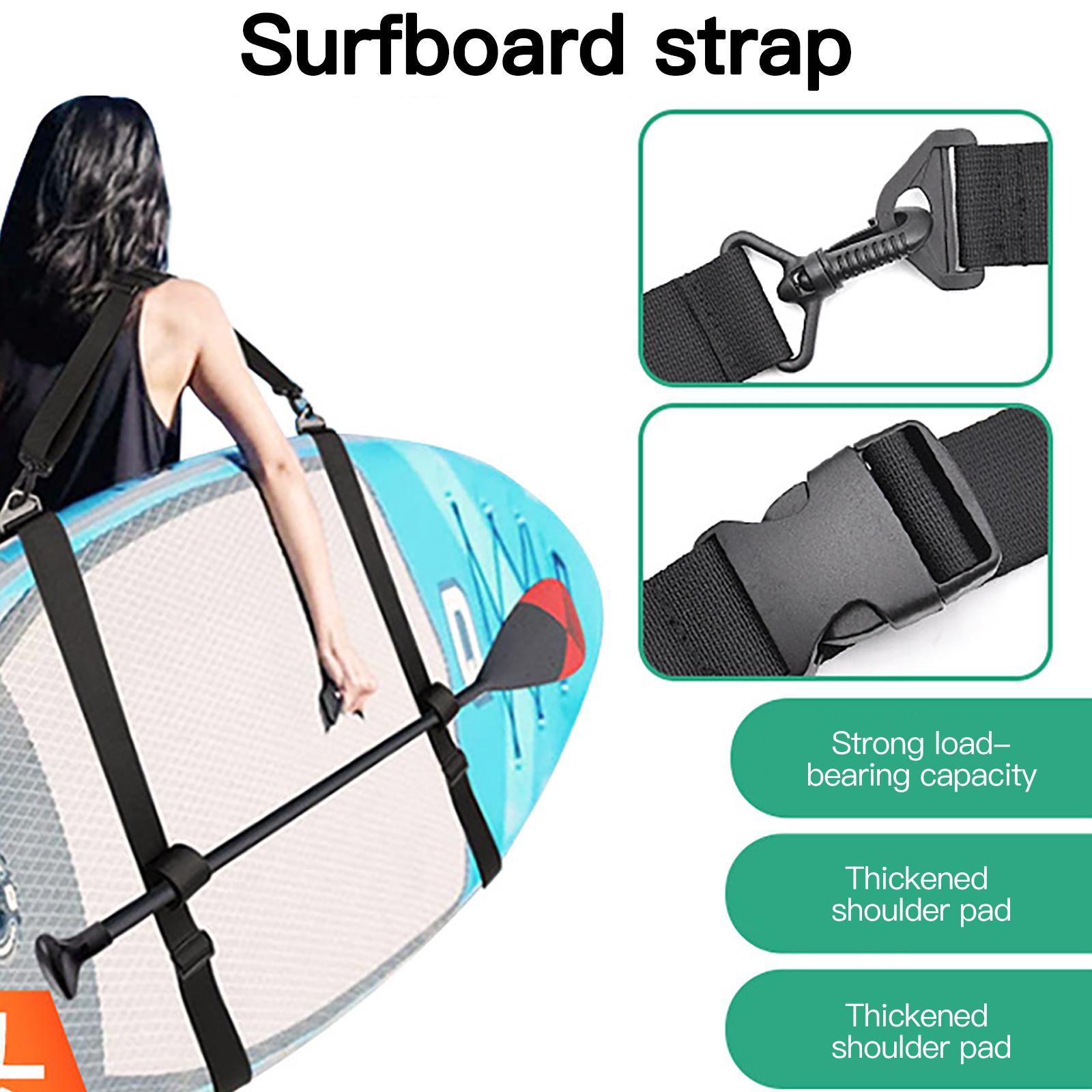 

Kayak Paddle Board Surfboard Shoulder Strap Hands-Free Carrying Strap Paddle Carrier Paddle Board Accessories black #1