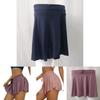 Stylish Women Pleated Athletic Tennis Sports Skirts With Built-in Shorts For Comfort