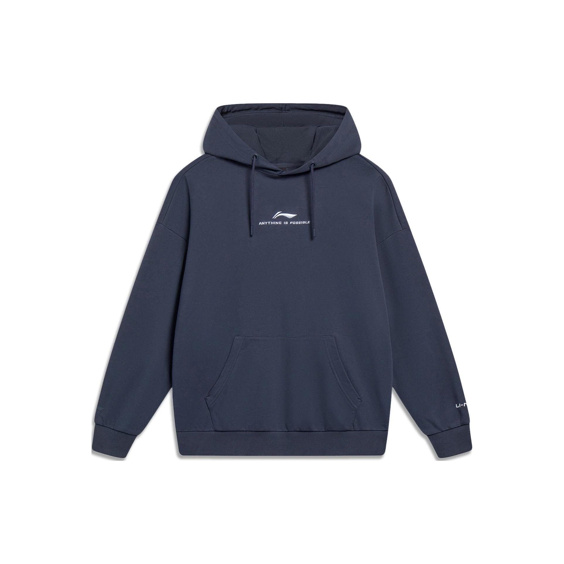 Li-Ning Anything Is Possible Graphic Hoodie Grey Men s AWDT597-2 L