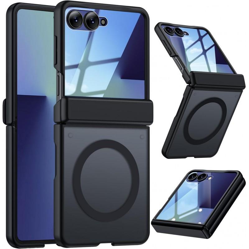 Galaxy Z Flip 8 Case With Magnetic Snap-on Design Frosted Matte Finish Full Coverage Protection Built-in Screen