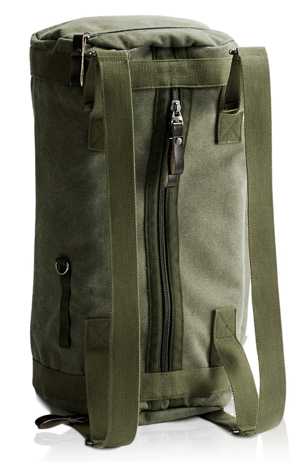 

KIRIRU x Полотно x Дорожня сумка Великої місткості Наплічна Мілітарі Бавовняне полотно Баул 33л [Міцна сумка] Чоловіча сумка, Сумка, (Зелений)