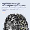 Resilient Tire Chains Universal Fish Bone Car Tire Chains Anti-sliding Wear-resistant Grip for Vehicles 2/4/6pcs Off-road Tire