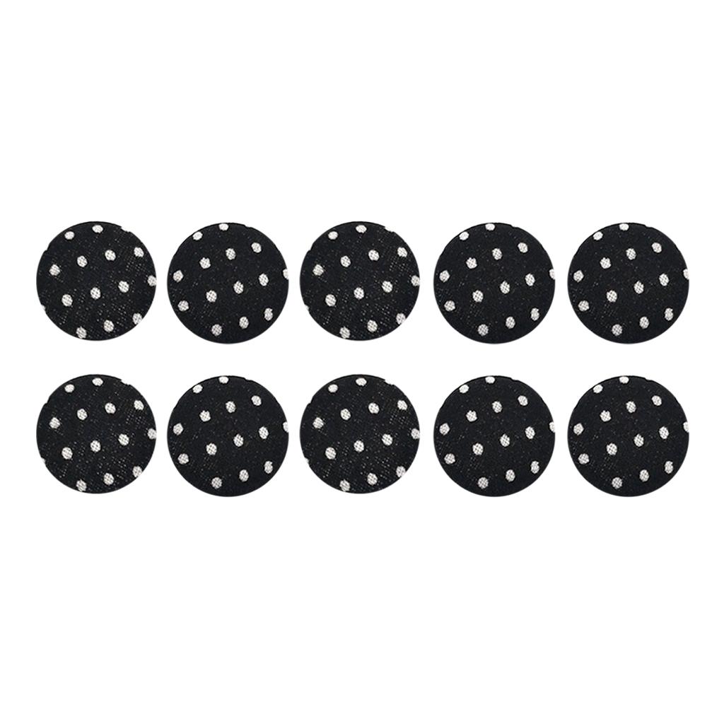 

10Pcs Handmade Fabric Covered Sewing Buttons Knitting Art Crafts Decor 20mm