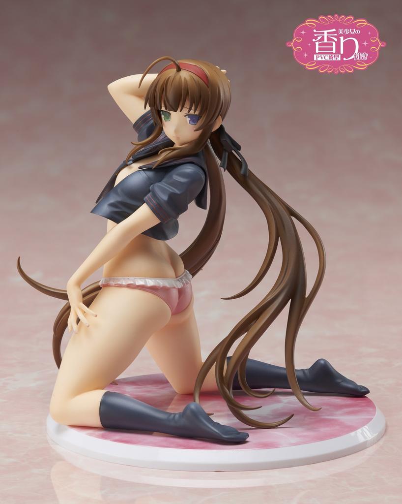 Gokubi Girls Super Premium Senran Kagura New Wave G Burst Ryobi Bare Skin Sailor Uniform Scale PVC Färdig Figur Ver.. 1/10 Förmålad