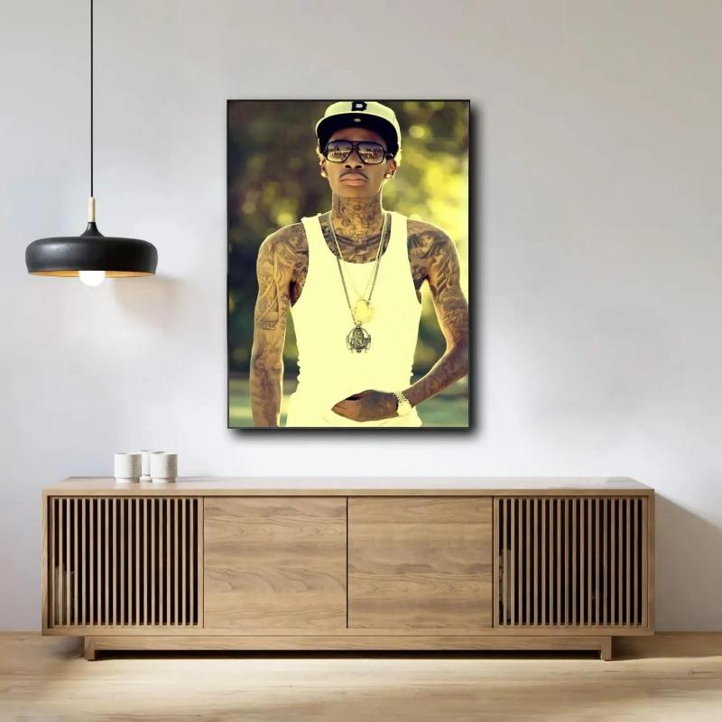 Dekoration Kunstposter Wandkunst Wiz Khalifa Personalisiertes Geschenk Modernes Familien Schlafzimmer Dekor Leinwandmalerei